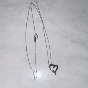 Elegant Silver Heart Pendant Necklace